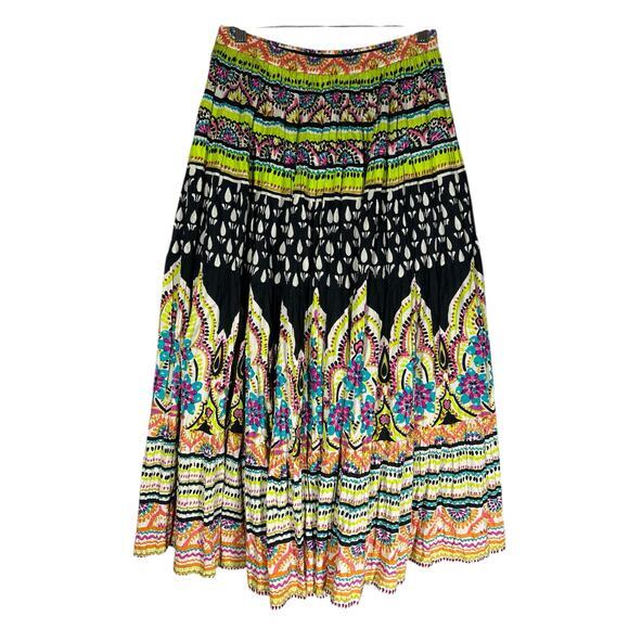 Soft Surroundings Sz S‎ Petite Colorful Bohemian Maxi Dress Beaded 100% Cotton - Picture 1 of 9